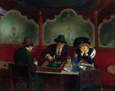 Die Backgammon-Spieler von Jean Beraud